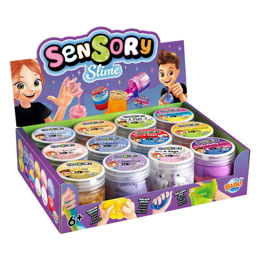 BUKI- SENSORY SLIME COUL ET TEXTURE  ASST
