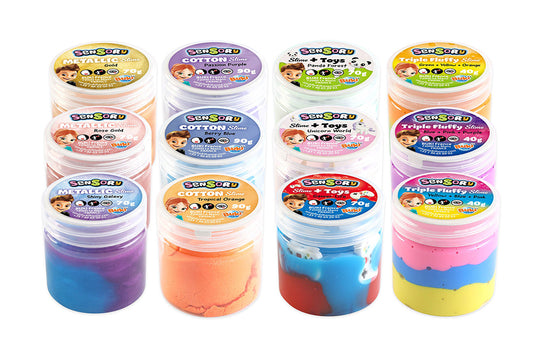 BUKI- SENSORY SLIME COUL ET TEXTURE  ASST