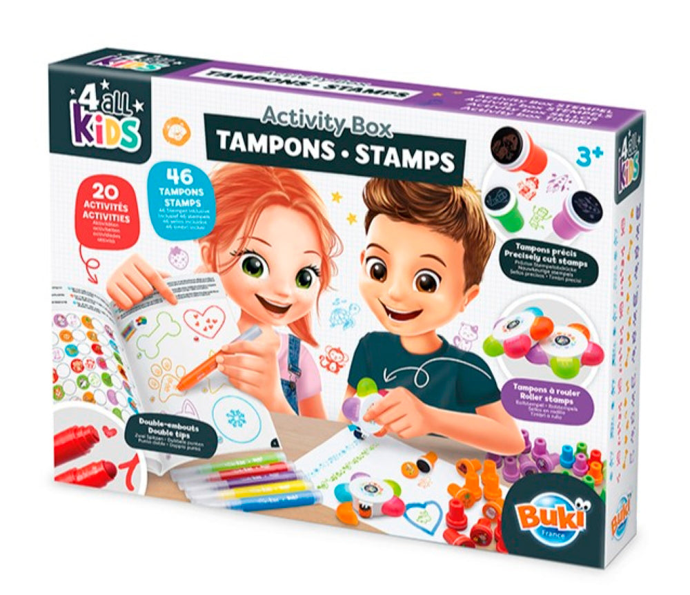 BUKI  FRANCE - BOITE ACTIVITE TAMPONS