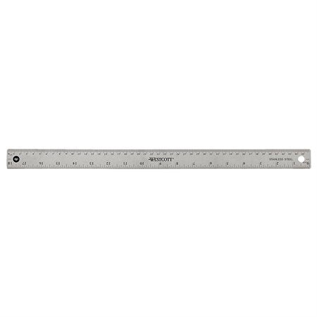 RÈGLE EN MÉTAL AVEC DOS EN LIÈGE - 45 CM/18"
