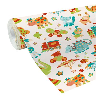 ROULEAU PAPIER CADEAU ENFANT JOUETS 2MX70CM