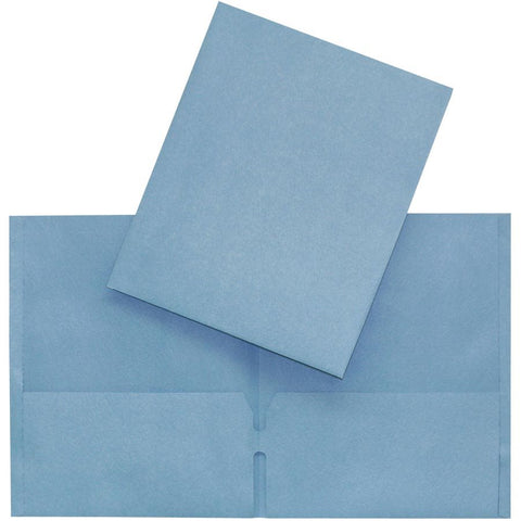 SCOLAIRE PAPETERIE - Couverture de présentation à pochettes  bleu pâle