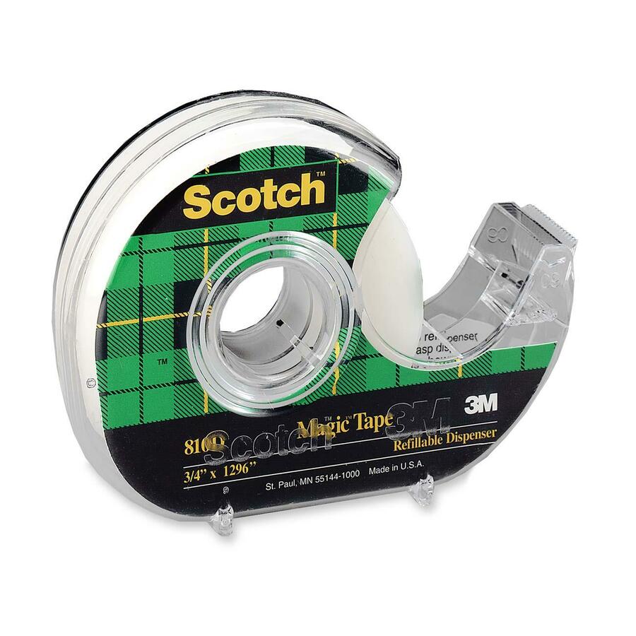 SCOLAIRE PAPETERIE - Ruban adhésif Scotch® Magic™  Dévidoir, 18 mm x 33 m