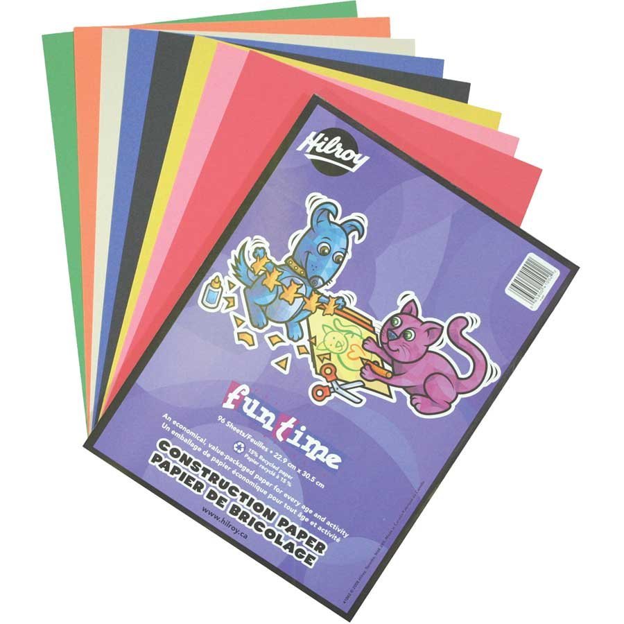 SCOLAIRE PAPETERIE - Papier de construction FunTime