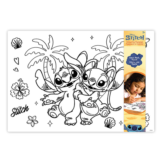 NAPPERON COLORIER BLANC - STITCH