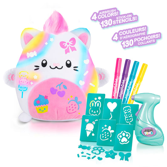 AIRBRUSH PLUSH - PELUCHE CHATON KAWAII