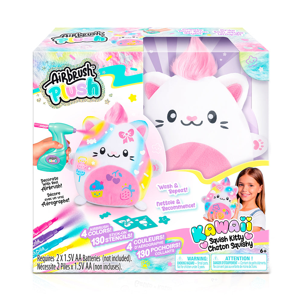 AIRBRUSH PLUSH - PELUCHE CHATON KAWAII