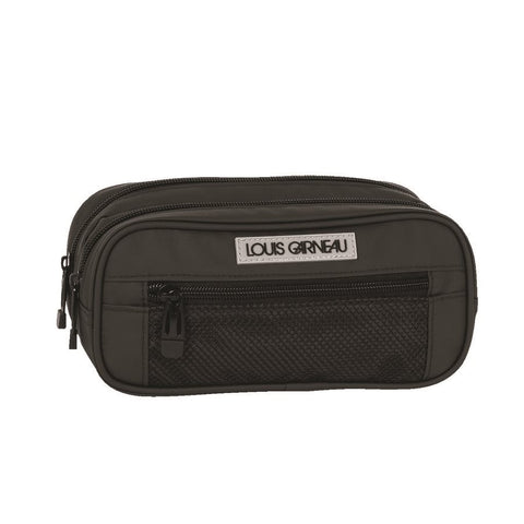 SCOLAIRE SAC & ACCESSOIRE - ETUI CRAYON LG 2 COMPARTIMENTS NOIR