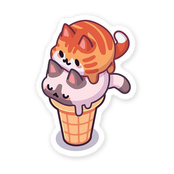 STICKERYOU - COLLANT "ICE CREAM KITTY"
