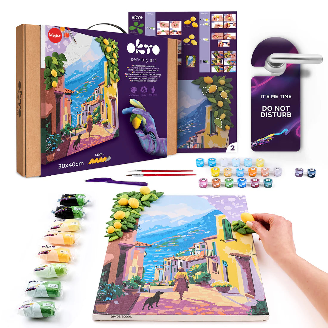 OKTO - PEINTURE NUMERO 3D WEEKEND CITRONS