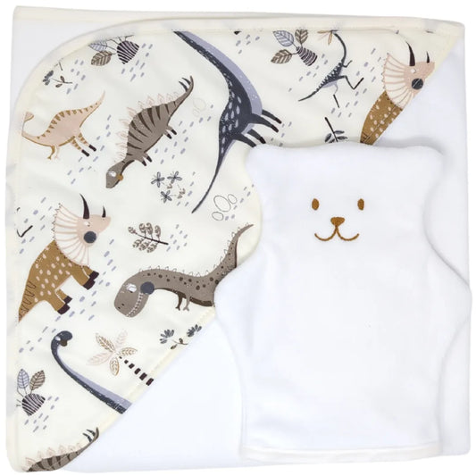 BÉKÉ BOBO - ENSEMBLE CAPE DE BAIN & GANT - LOUIS