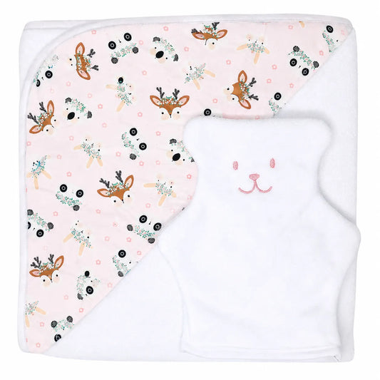 BÉKÉ BOBO - ENSEMBLE CAPE DE BAIN & GANT - ROMY