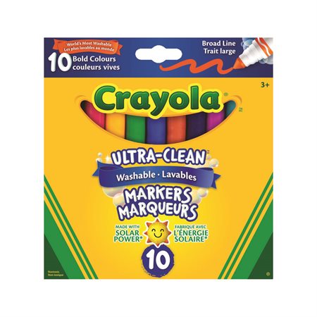 CRAYOLA - MARQUEURS LAVABLES ULTRA-CLEAN @10