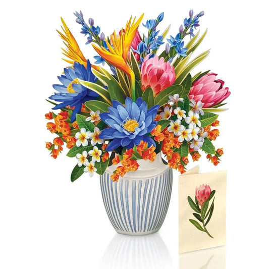 GRANDE CARTE POPUP - PARADIS TROPICAL