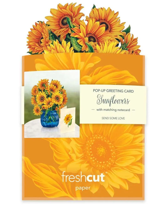 MINI CARTE POPUP - TOURNESOL