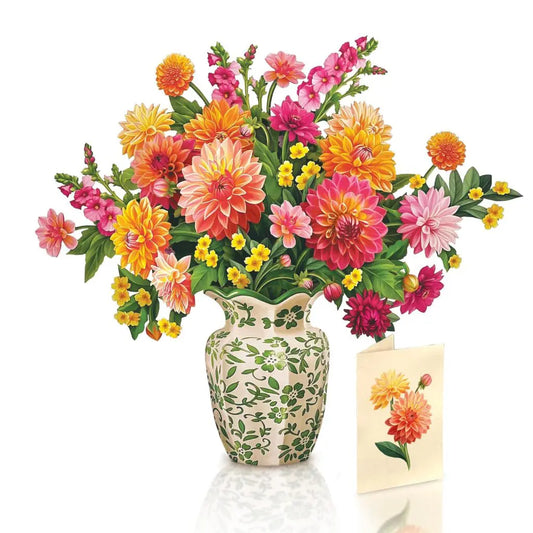 MINI CARTE POPUP "DAHLIA SUNRISE"