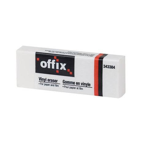 SCOLAIRE PAPETERIE - Gomme à effacer blanche en vinyle Offix®