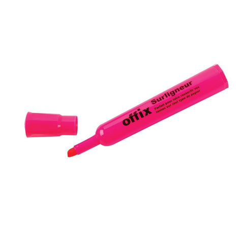 SCOLAIRE PAPETERIE - Surligneur Offix®  rose