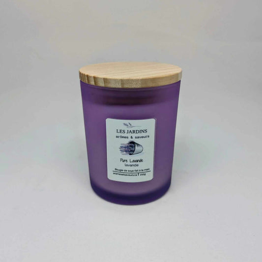 JARDINS ARÔMES & SAVEURS - BOUGIE LAVANDE PURE 210G
