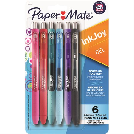 STYLOS GEL PAPERMATE "INKJOY"  0.7MM @6  - CLASSIQUES