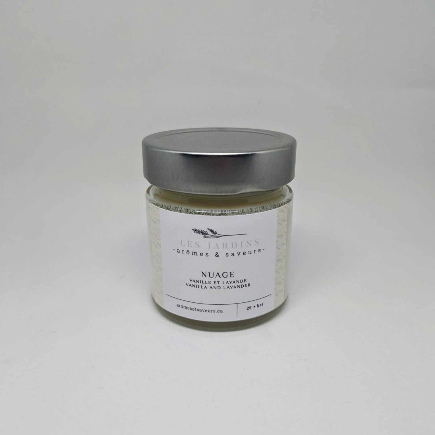 JARDINS ARÔMES & SAVEURS - CHANDELLE NUAGE VANIL/LAVANDE FINE 25HRS