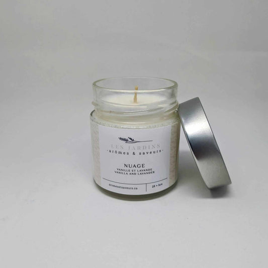 JARDINS ARÔMES & SAVEURS - CHANDELLE NUAGE VANIL/LAVANDE FINE 25HRS