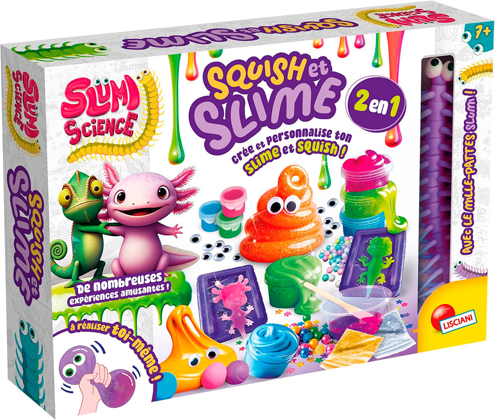 SLUMI SCIENCE- SQUISH ET SLIME 2 EN 1