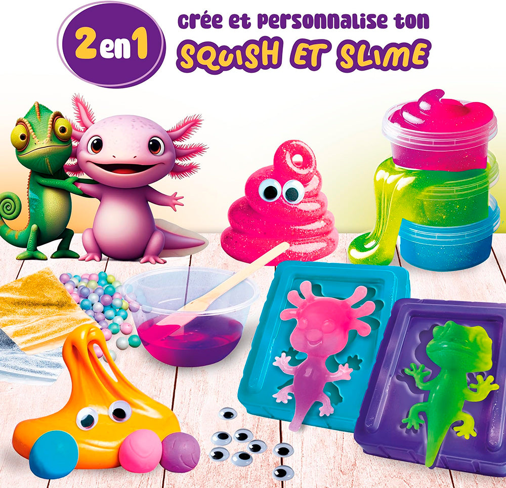 SLUMI SCIENCE- SQUISH ET SLIME 2 EN 1