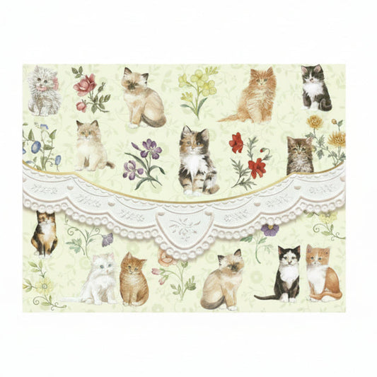 ENSENBLE DE CARTE-NOTE CHATONS