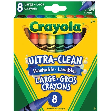 CRAYOLA - CRAYONS DE CIRE ULTRA-CLEAN™ @8