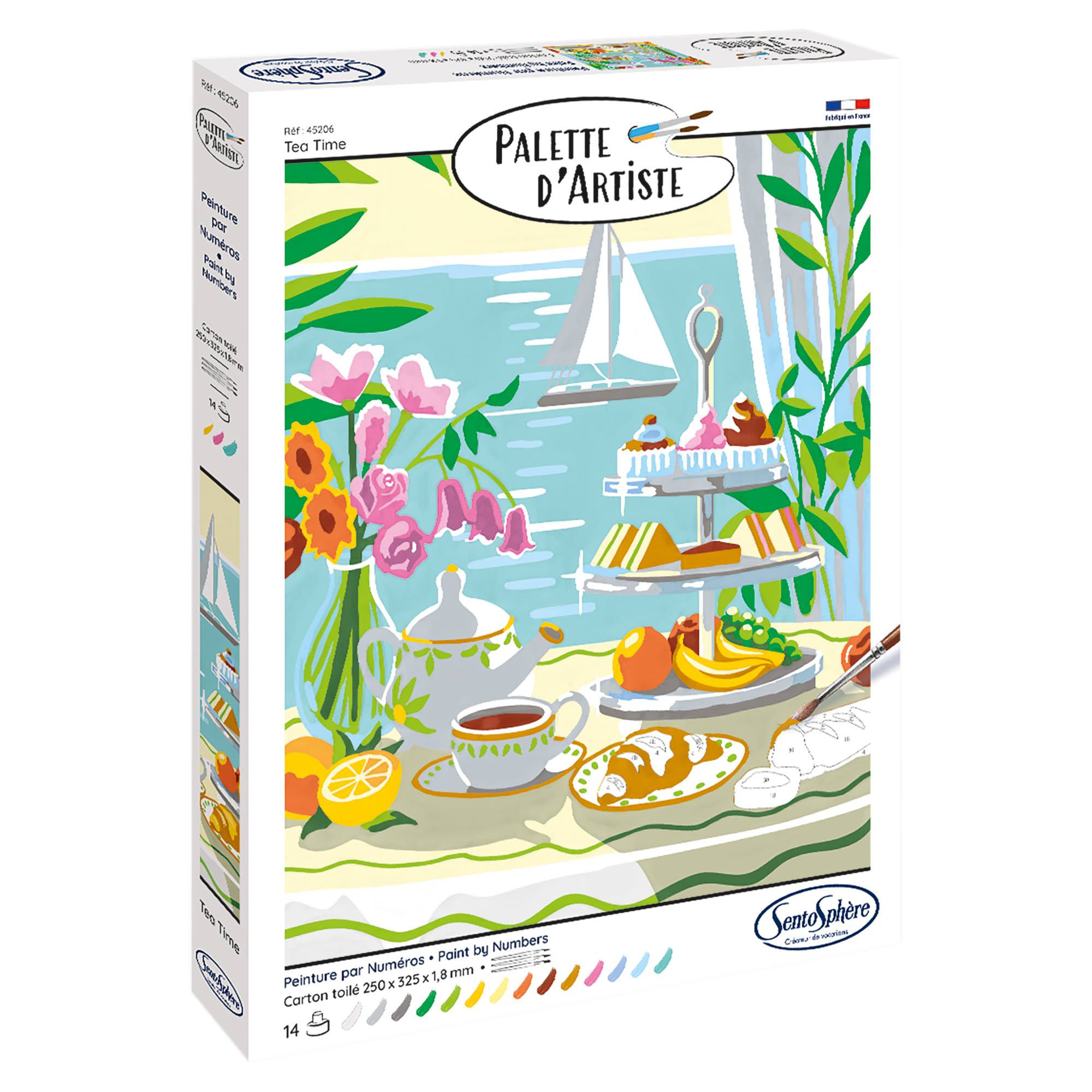 PALETTE ART - PEINTURE NUMERO HEURE THE