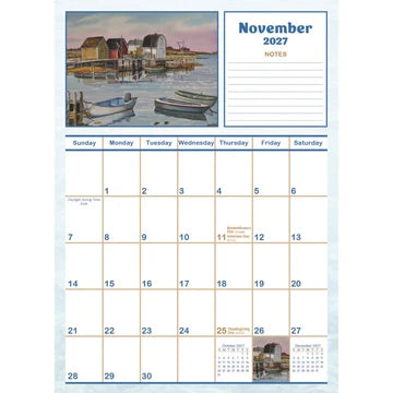 PINE RIDGE ART - AGENDA MENSUEL "MARITIME MOMENT" 2027