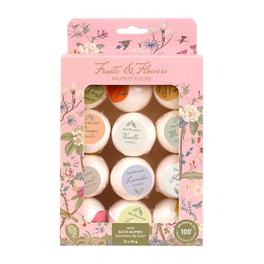 RELAXUS - BOMBE DE BAIN FRUIT & FLEUR 12X30g