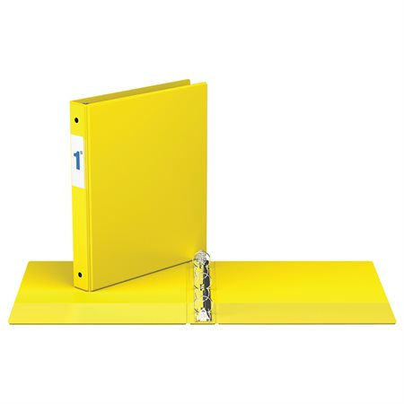 RELIURE INDUSTRIELLE 1" ANNEAUX ROND - JAUNE