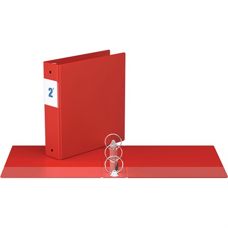RELIURE INDUSTRIELLE  2" ANNEAUX ROND - ROUGE
