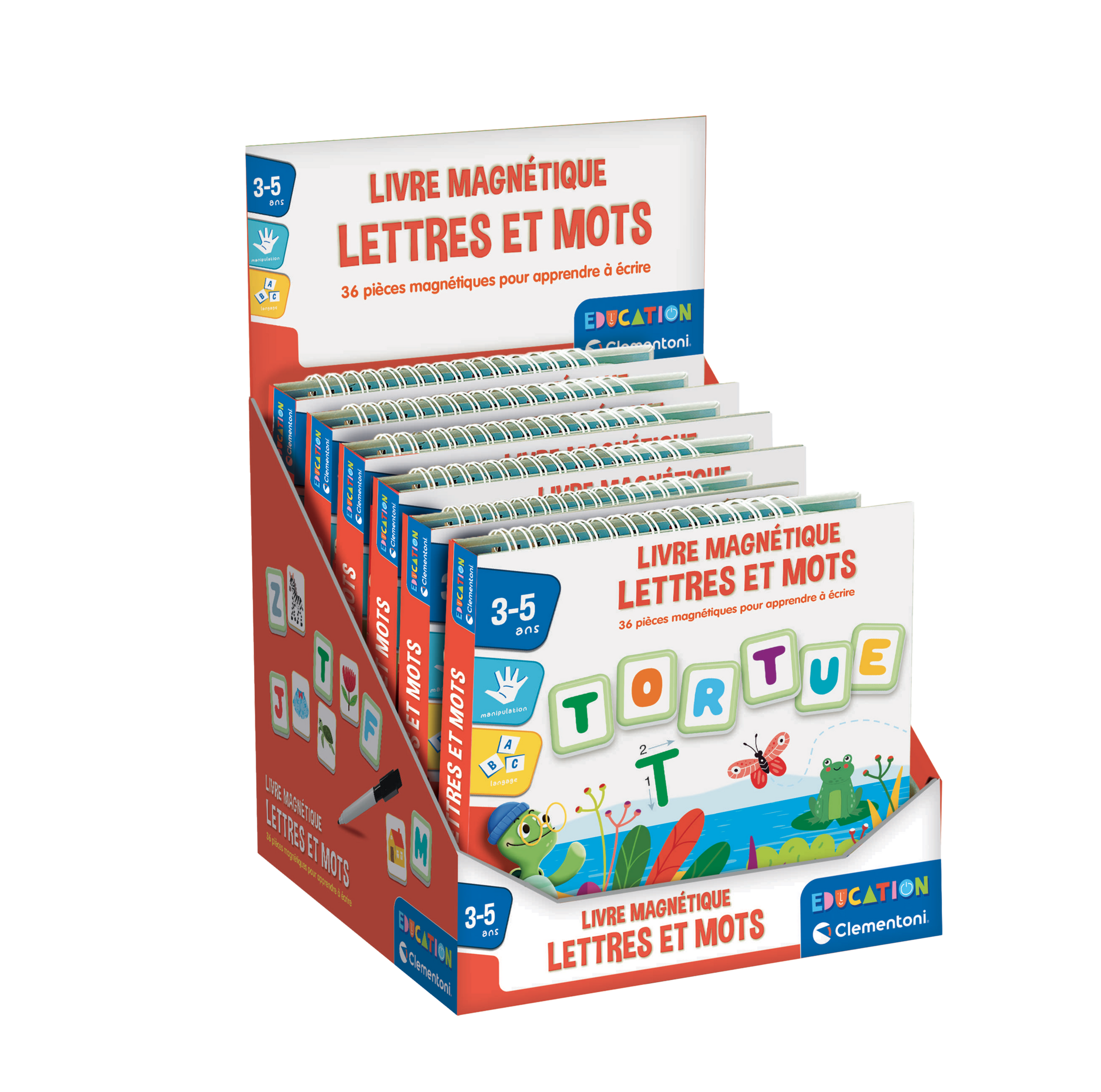 CLEMENTONI- LIVRE MAGNETIQUE LETTRES & MOTS