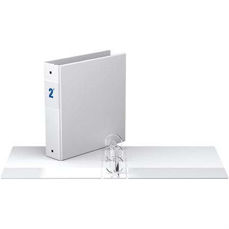 RELIURE INDUSTRIELLE  2" ANNEAUX ROND - BLANC