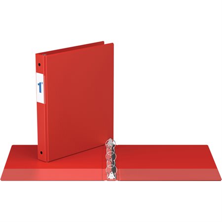 RELIURE INDUSTRIELLE 1" ANNEAUX ROND - ROUGE