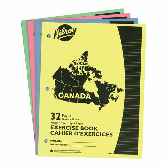 SCOLAIRE PAPETERIE - CAHIER D'EXERCICE "CANADA" LIGNÉ 32 PAGES @4
