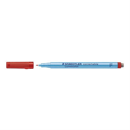 MARQUEUR EFFACABLE"LUMOCOLOR" POINTE FINE ROUGE