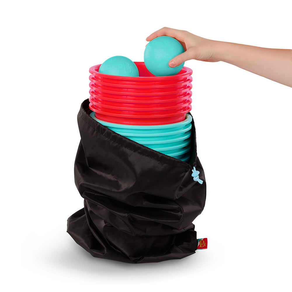 B.TOYS - SEAUX EMBOITABLES JEU DE LANCER 2 EN 1 17MCX