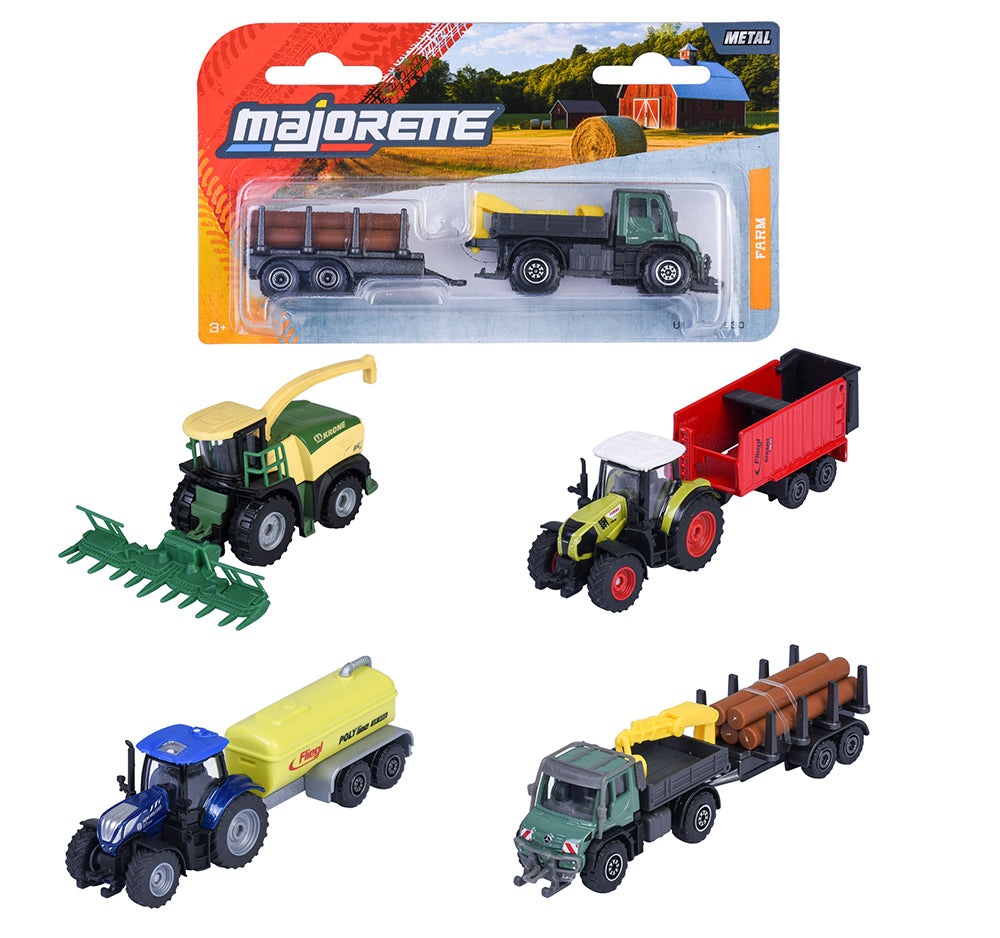 MAJORETTE - VEHICULE AGRICOLE ASST