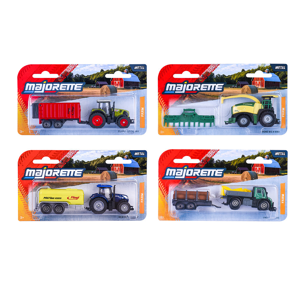MAJORETTE - VEHICULE AGRICOLE ASST