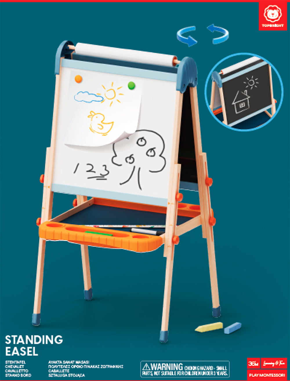 TOP BRIGHT - CHEVALET DE LUXE AJUSTABLE