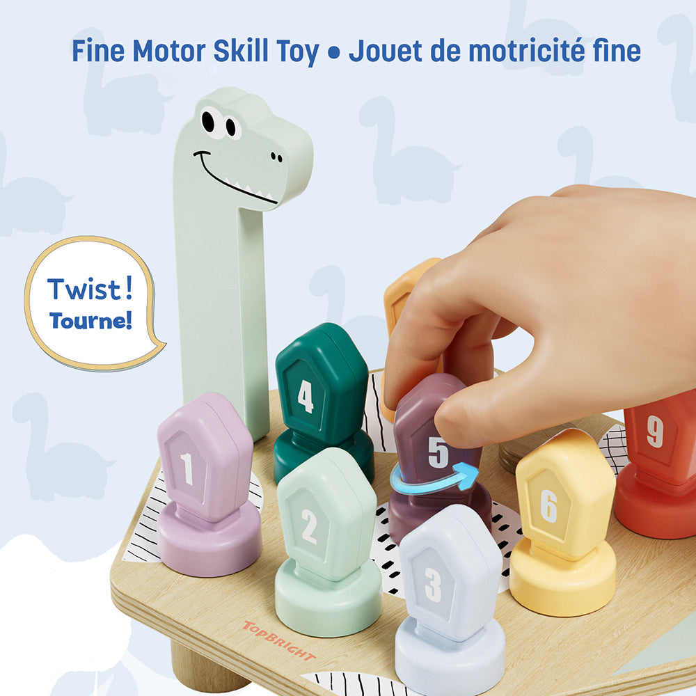 TOP BRIGHT - DINO TWIST COULEUR ET CHIFFRE