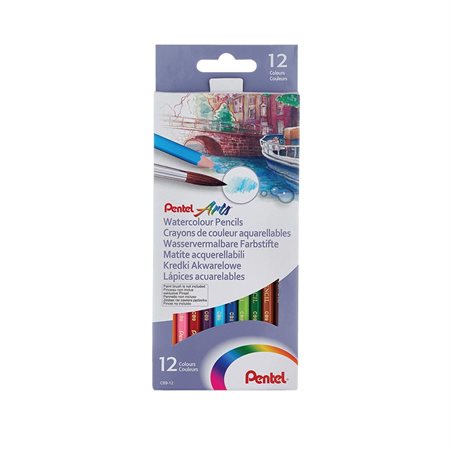 CRAYONS COULEURS AQUARELLABLES ARTS @12