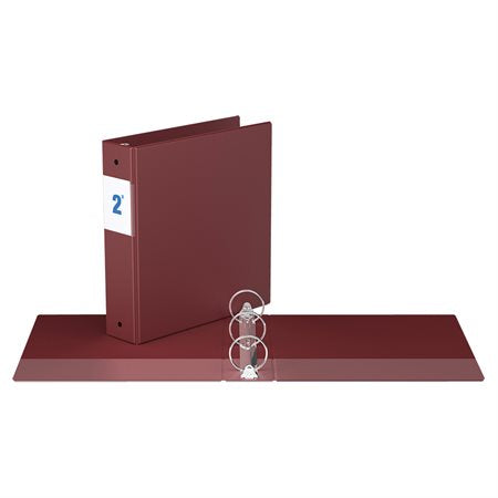 RELIURE INDUSTRIELLE  2" ANNEAUX ROND - BOURGOGNE