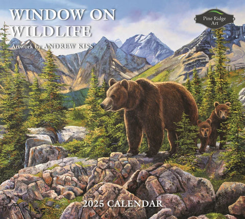 PINE RIDGE ART - CALENDRIER WINDOW ON WILDLIFE 2025