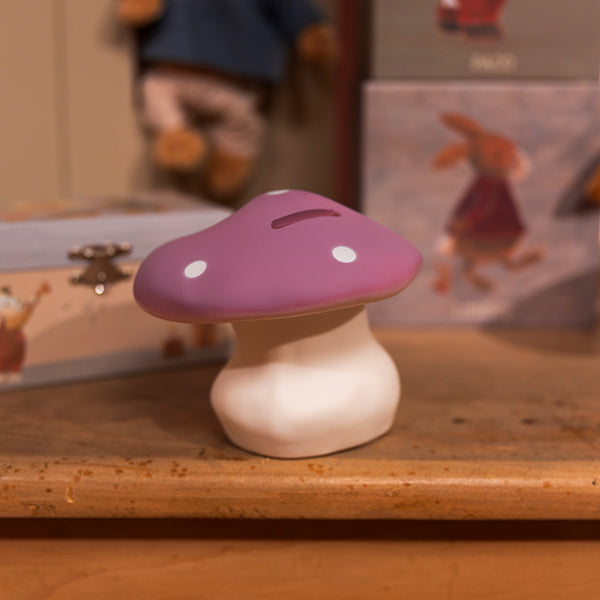 EGMONT - TIRELIRE CHAMPIGNON 4.5" LILAS