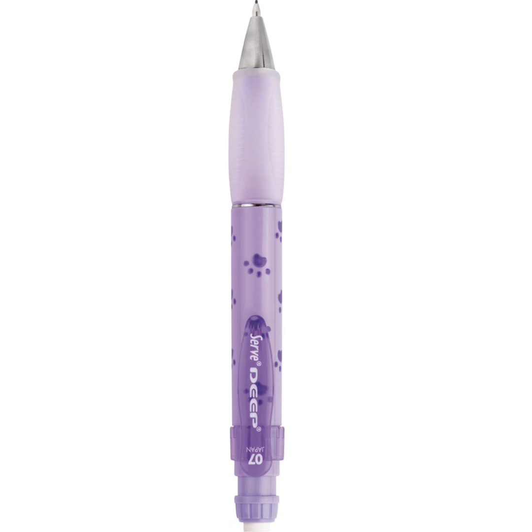 PORTE-MINES "DEEP NATURE" 0.7mm LAVANDE/PATTES